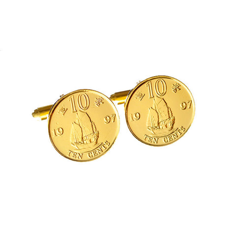 1997 Commemorative Ten cents coin cufflinks