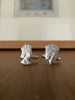 George VI & Elizabeth II Fifty cent silhouette cufflinks