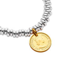 Elizabeth II Five cents coin charm / pendant